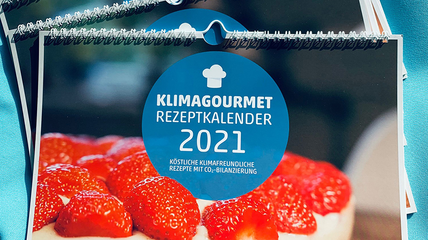 Cover des Klimagourmet Rezeptkalenders 2021
