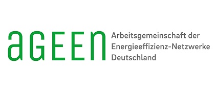 Grün-schwarzes Logo der Arbeitsgemeinschaft der Energieeffizienz-Netzwerke Deutschland